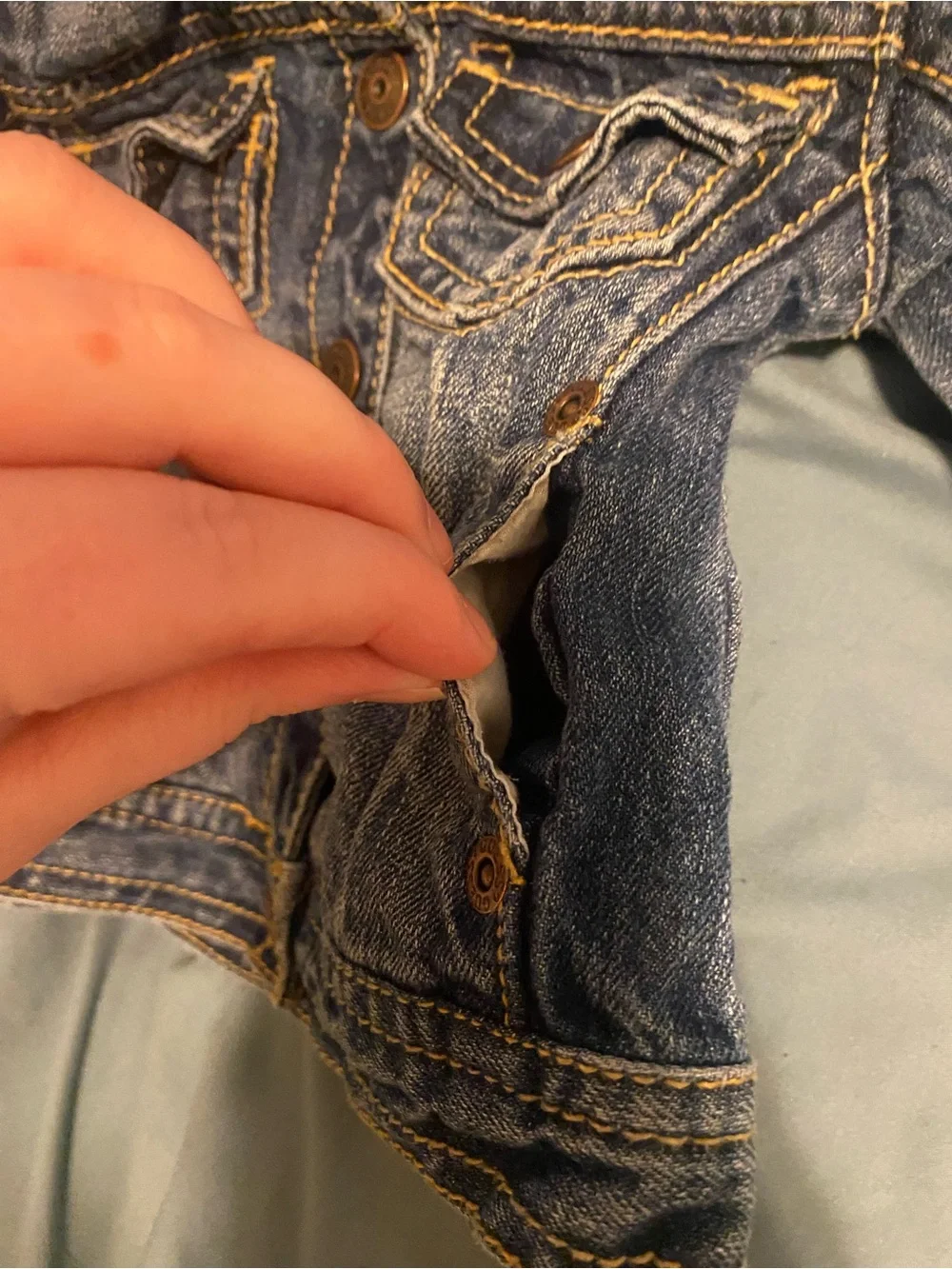 Guess Kids Blue Washed Denim Jacket